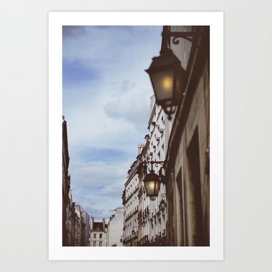 Lanterns & Streets of Paris Art Print