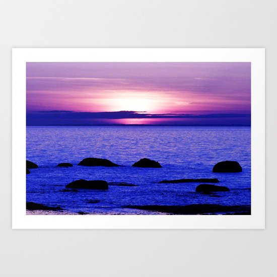 Dusk on the Saint-Lawrence Art Print