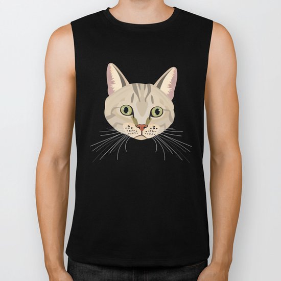 Tabby Cat Biker Tank