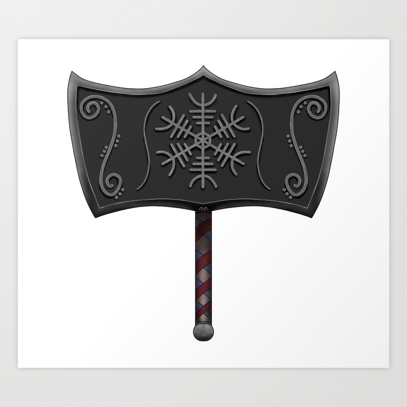 Lifeofanut: Thors Hammer Mjolnir Art