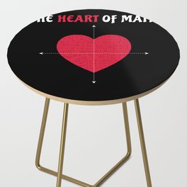 The Heart Of Math Valentine's Day Math Side Table