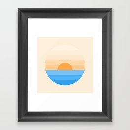 Sun goes down Framed Art Print
