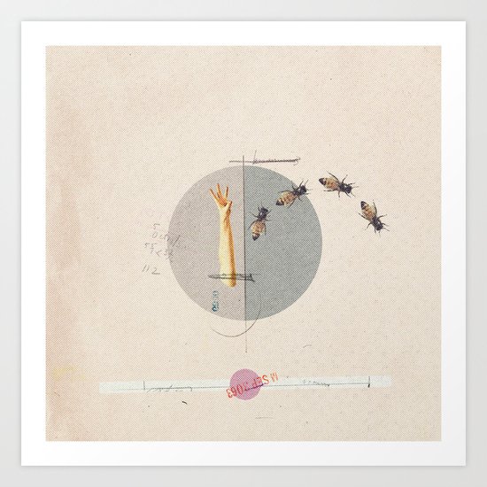 Gravity | Collage Art Print