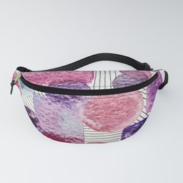 Circles, Squares and Stripes abstract Fanny Pack