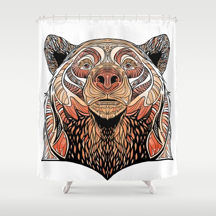 Grizzly Bear Shower Curtain