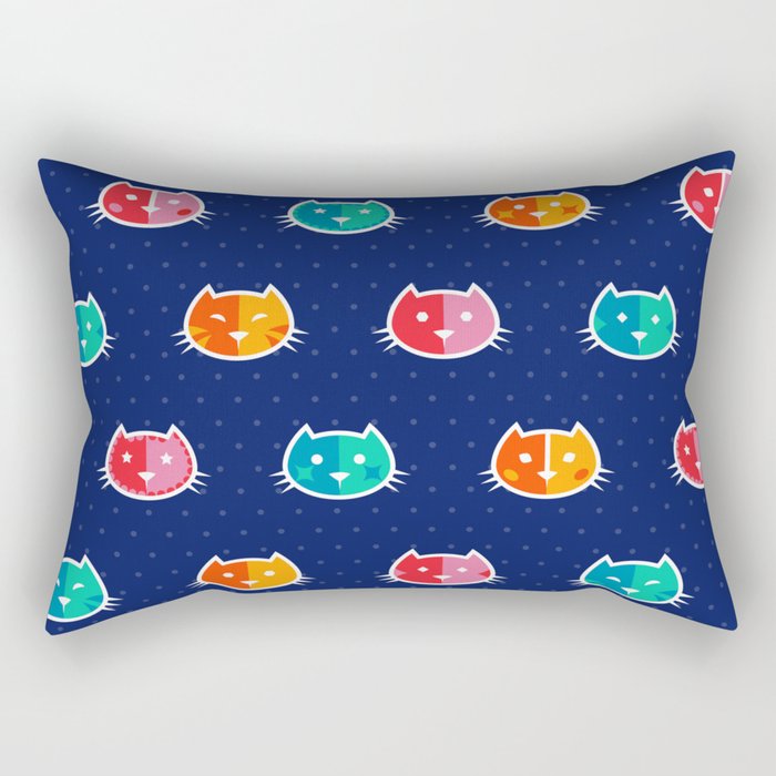 Chromatic Cats Rectangular Pillow