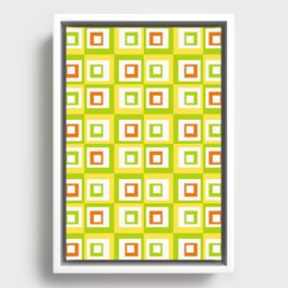 Modern Pattern LOL Framed Canvas