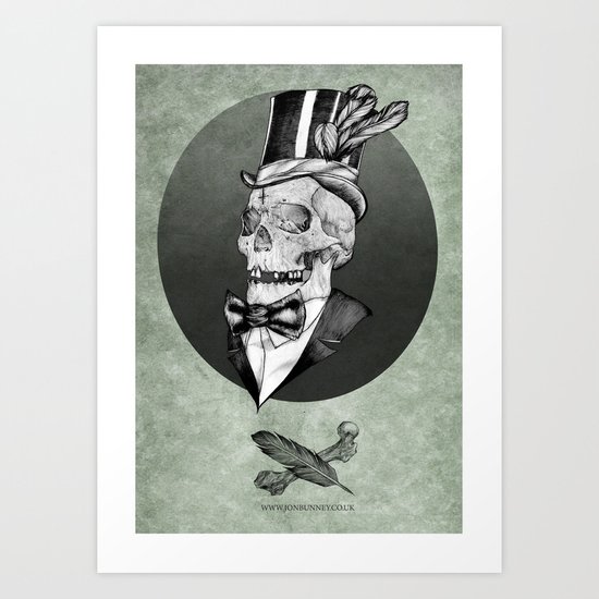 A smart death Art Print