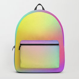 Rainbow Gradient Backpack | Holographic, Vibrance, Pop Art, Pattern, Pink, Abstract, Digital, Bright, Holo, Hologram 