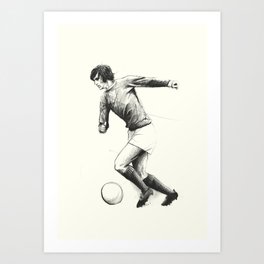 Football/Soccer - George Best Art Print