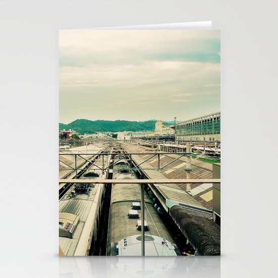 Train station Stationery Cards