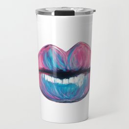 Colorful Art Lips Travel Mug