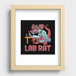 Lab Tech Lab Rat Laboratory Chemist Technician Recessed Framed Print