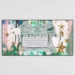 Blessed Holiday Design Desk Mat