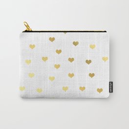 Cute gold hearts Carry-All Pouch