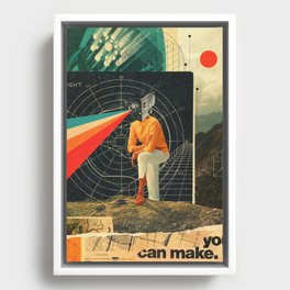 You Can make it Right Framed Canvas