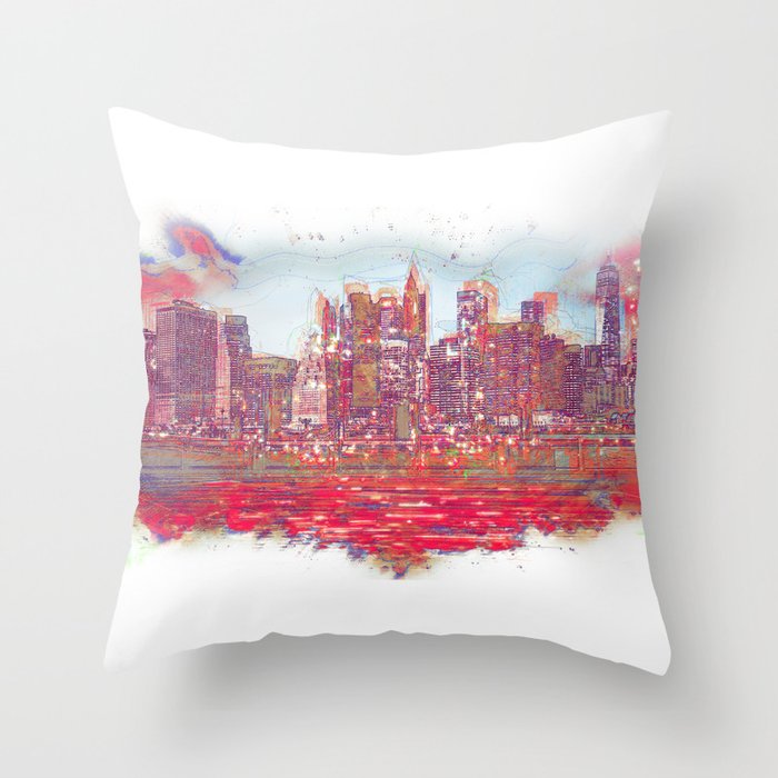 Welcome To New York Throw Pillow