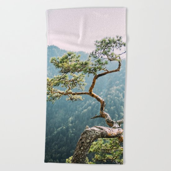 Sokolica Mountain Pine Tree Beach Towel