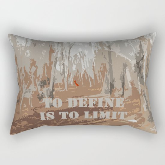 Oscar Wilde #6 To define is to limit Rectangular Pillow