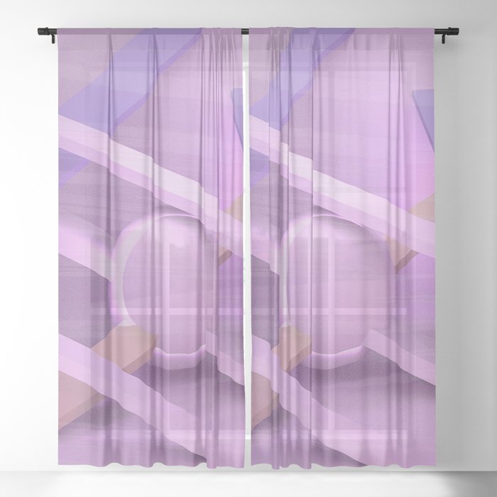 Pink Room Sheer Curtain