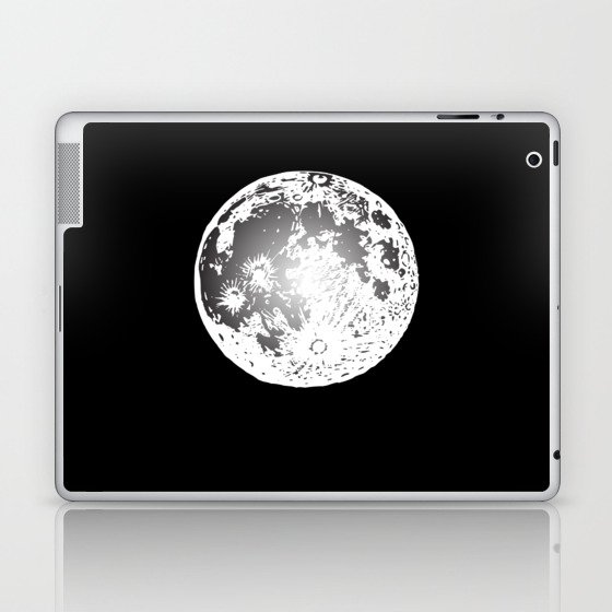 Moon Full Moon Astronaut Space Laptop & iPad Skin