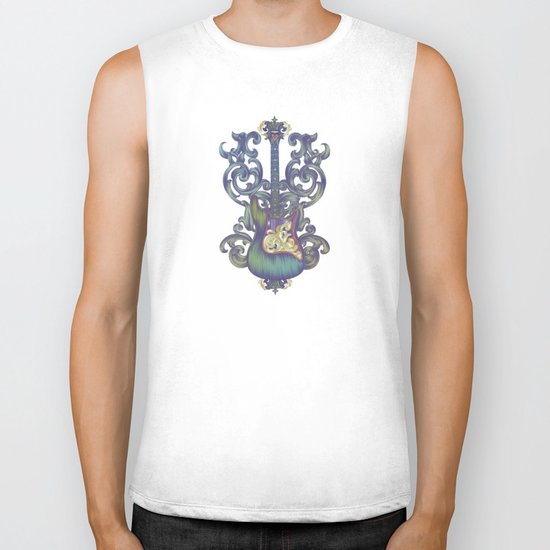 Angel Guitar Biker Tank