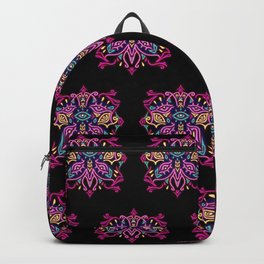 Psychedelic Neon Butterfly Backpack