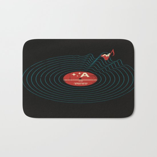 Soundwaves Bath Mat