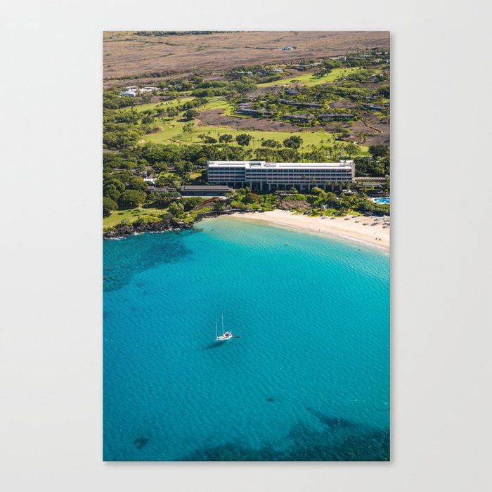 Kauna'oa (Mauna Kea) Beach, Hawaii Island Canvas Print by Linden