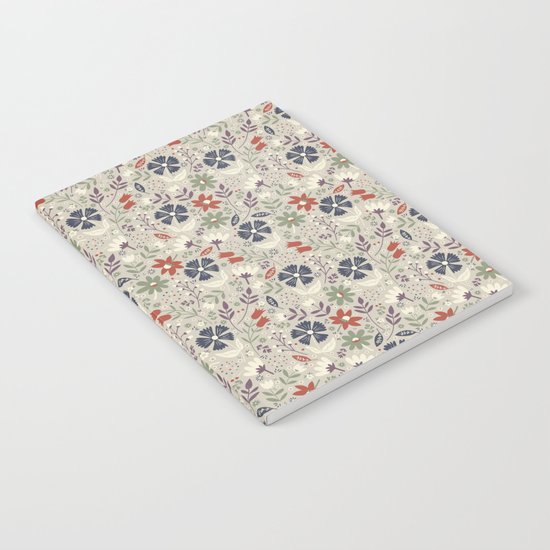 Retro Flora Notebook