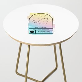 Scorpio Zodiac | Pastel Gradient Side Table