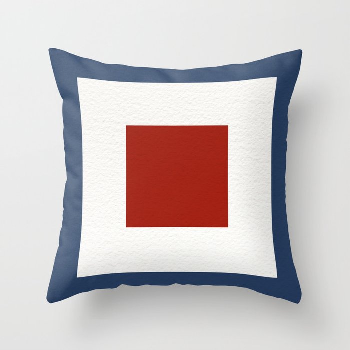 NAUTICAL Boat Flag "W" Throw Pillow