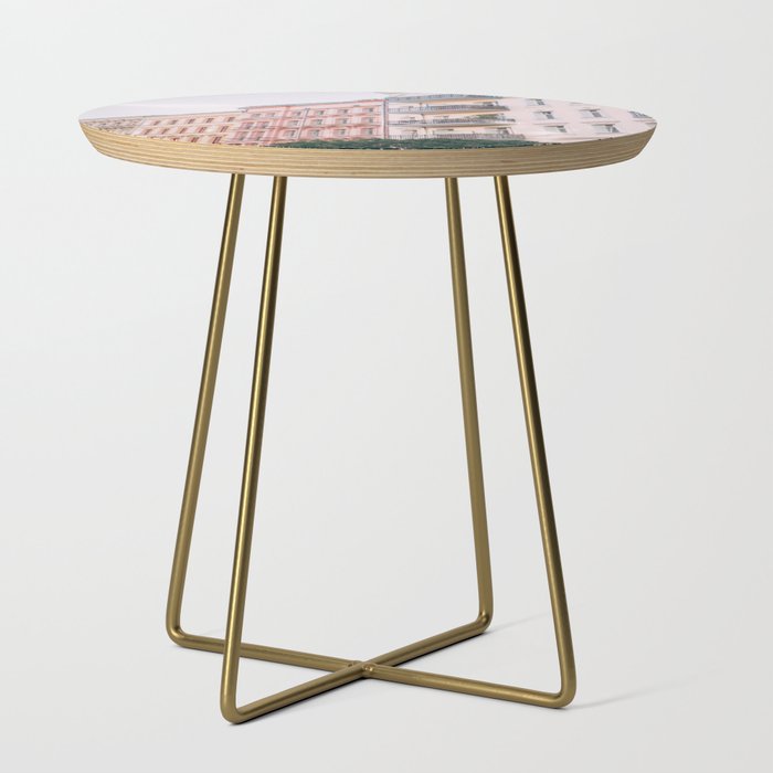 Berlin, Germany, Light Pink Houses Side Table