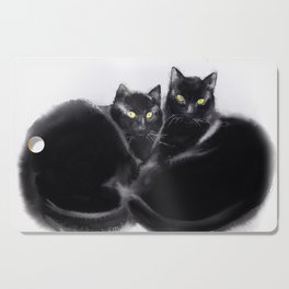 Cats together Cutting Board