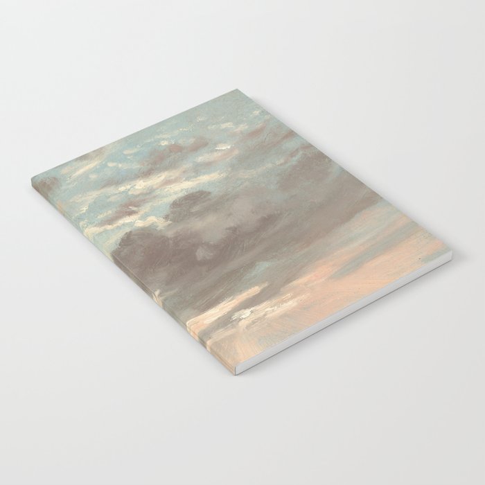 Clouds Painting | Vintage Cloudscape | Moody Antique Notebook