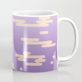 Japanese Gold and Purple Clouds Coffee Mug