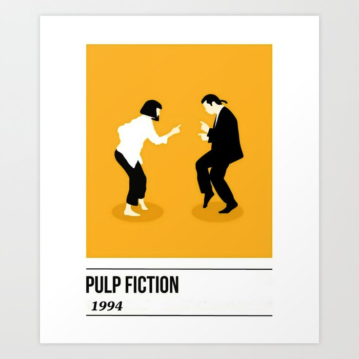 Pulp Fiction Poster Print 1 Art Print by Serena
