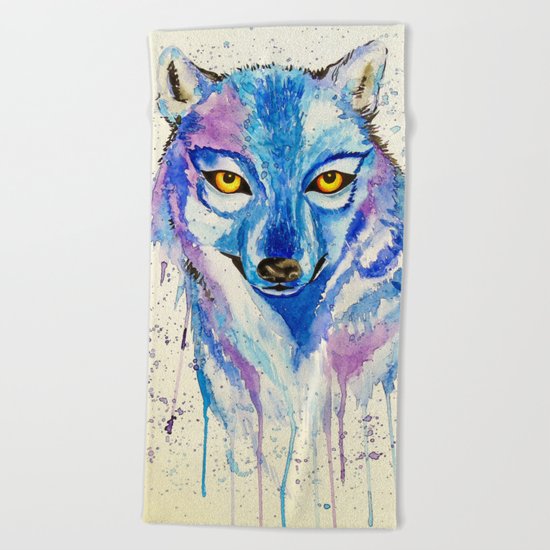 Wolf Beach Towel