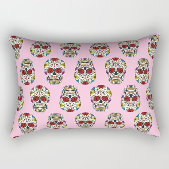 Sugar Skull Rectangular Pillow