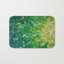 LAKE GRASS - Original Acrylic Abstract Painting Lake Seaweed Hunter Forest Kelly Green Water Lovely Bath Mat | Colorful, Abstract, Painting, Acrylic, Ebiemporium, Green, Refelction, Fresh, Lime, Ombre 