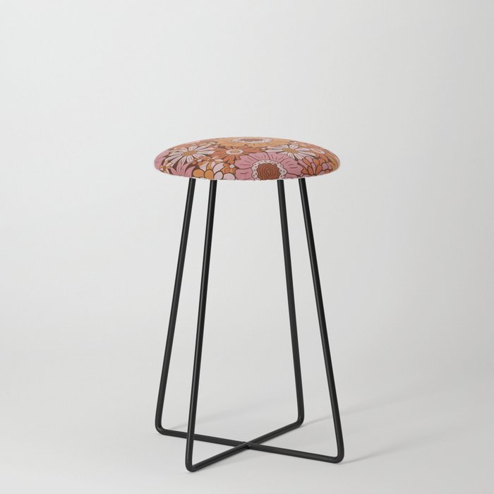 Groovy Pattern Counter Stool