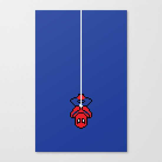 Spider-Pixel Canvas Print