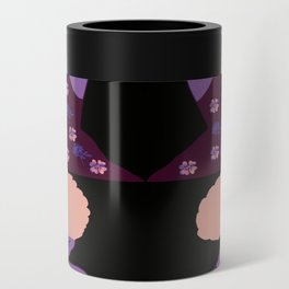 Woman At The Meadow Vintage Dark Style Pattern 42 Can Cooler