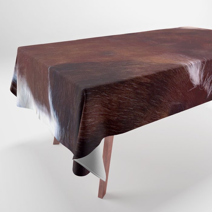 Hygge Brown Cowhide (digitally created) Tablecloth