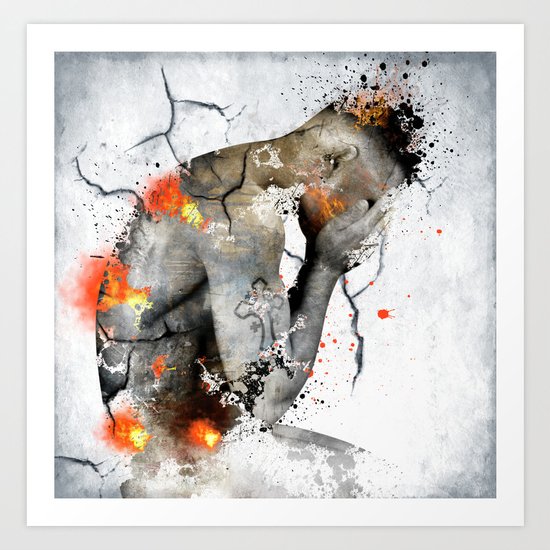 nude explore Art Print