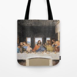The last supper- painting by Leonardo da Vinci Tote Bag