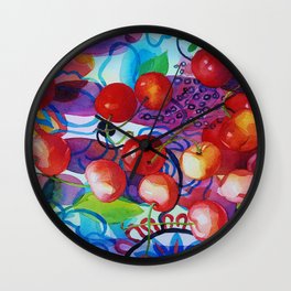 Justine's Joy Wall Clock | Illustration, Food, Painting 