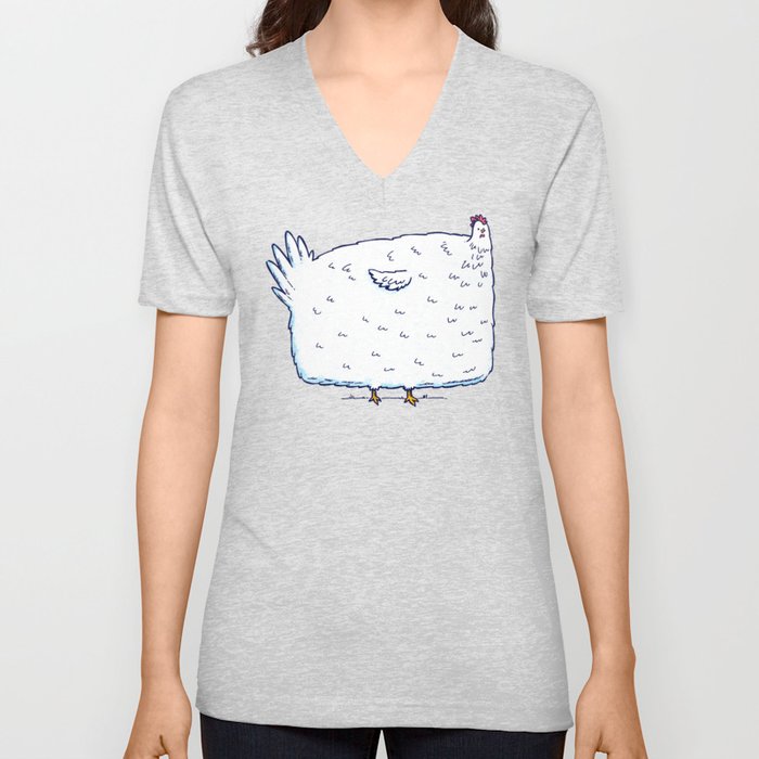 Absolute Unit of a Chicken V Neck T Shirt