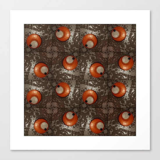 Salad Spinner Pattern Canvas Print
