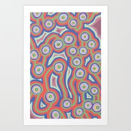 Lava cells Art Print